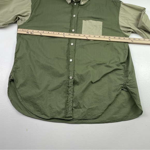 J.Crew Blouse Women Size 6 Relax-Fit Long Sleeves Collared Lightweight Pocket - Picture 9 of 13